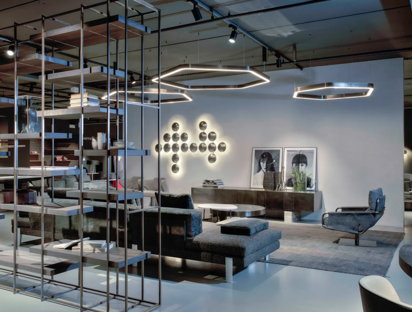 A luxury furniture showroom.