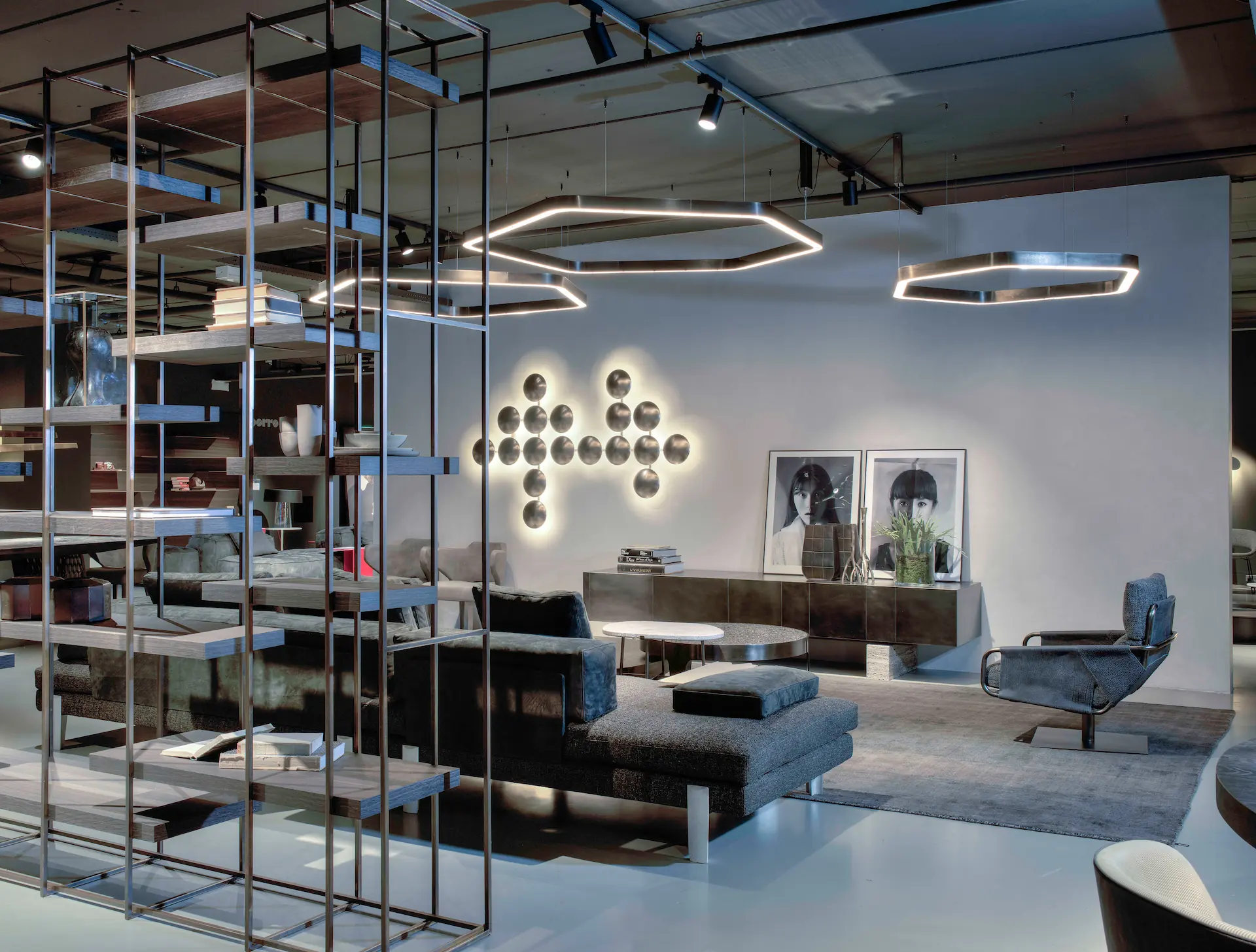 A luxury furniture showroom.